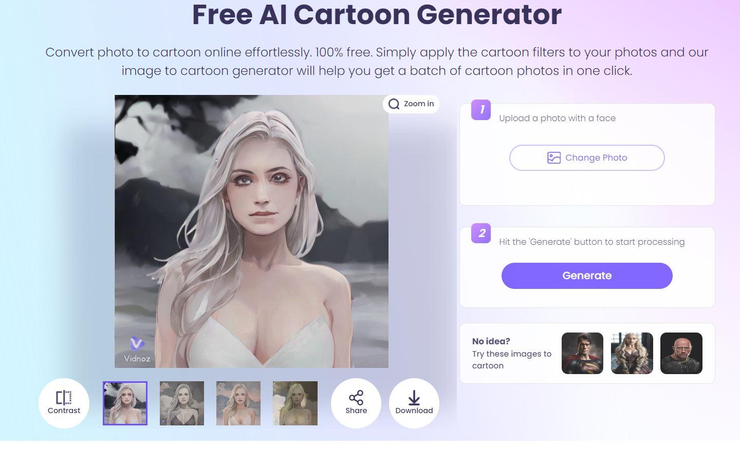 How to Animate Photo AI Free with AI Cartoon Animation-2